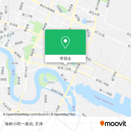 海鲜小吃一条街地图
