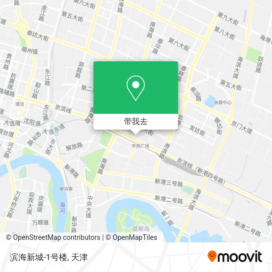 滨海新城-1号楼地图