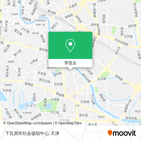 下瓦房街社会援助中心地图