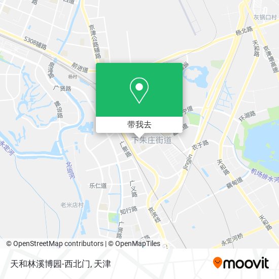 天和林溪博园-西北门地图