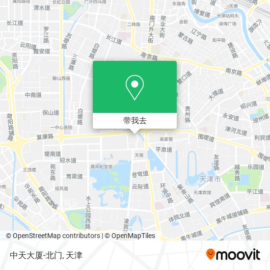 中天大厦-北门地图