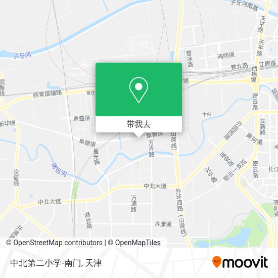 中北第二小学-南门地图