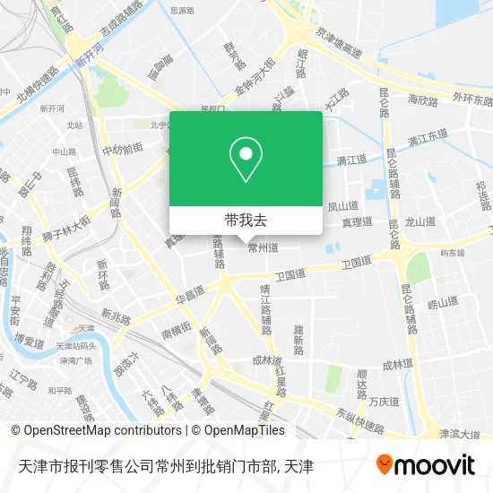 天津市报刊零售公司常州到批销门市部地图