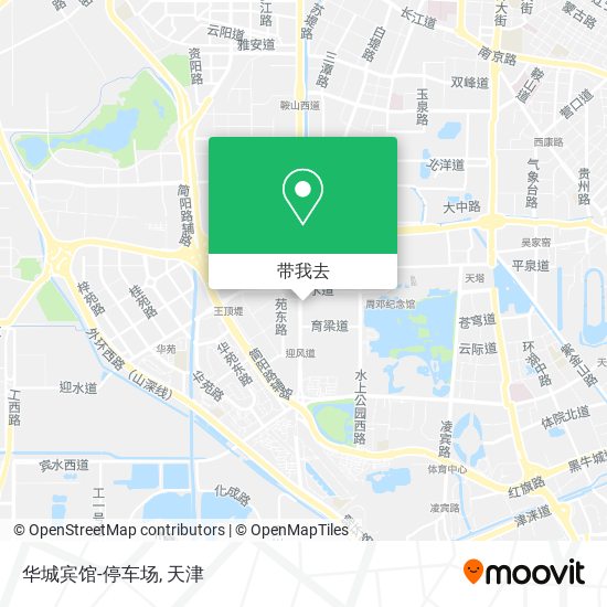 华城宾馆-停车场地图