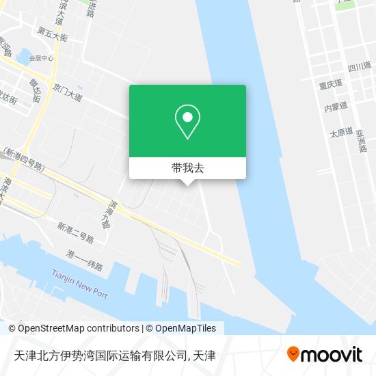 天津北方伊势湾国际运输有限公司地图