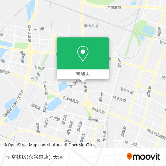 悟空找房(永兴道店)地图