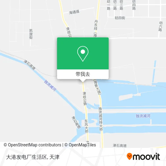 大港发电厂生活区地图