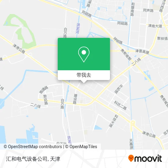 汇和电气设备公司地图