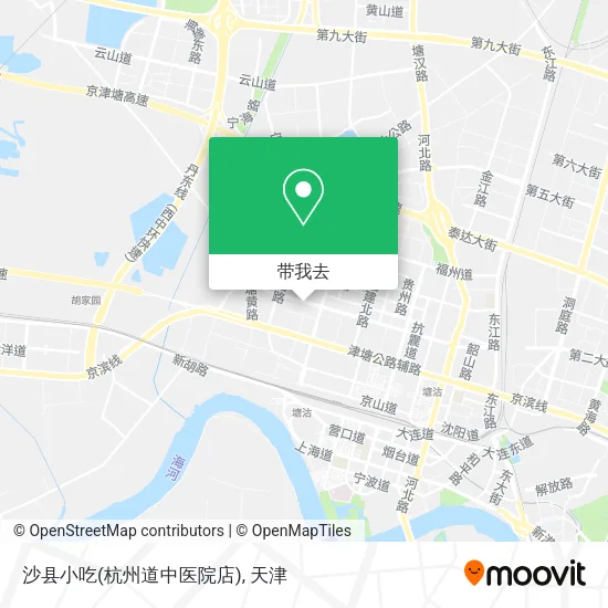 沙县小吃(杭州道中医院店)地图