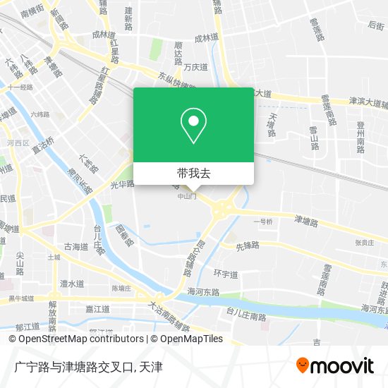 广宁路与津塘路交叉口地图