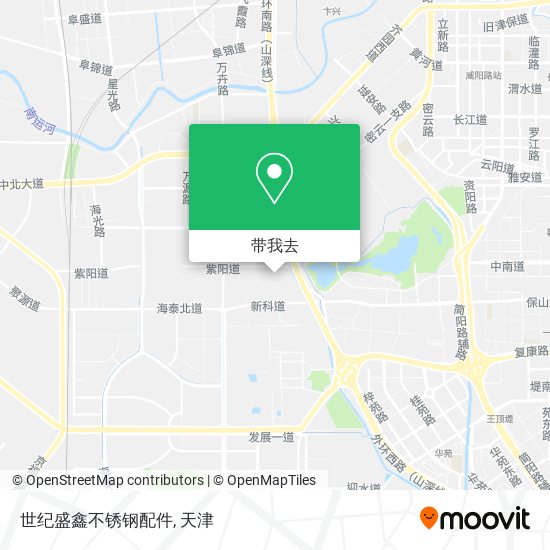 世纪盛鑫不锈钢配件地图