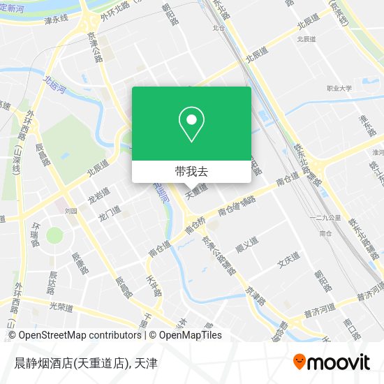晨静烟酒店(天重道店)地图