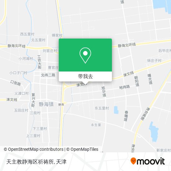 天主教静海区祈祷所地图