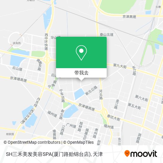 SH三禾美发美容SPA(厦门路贻锦台店)地图
