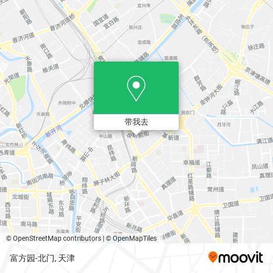 富方园-北门地图