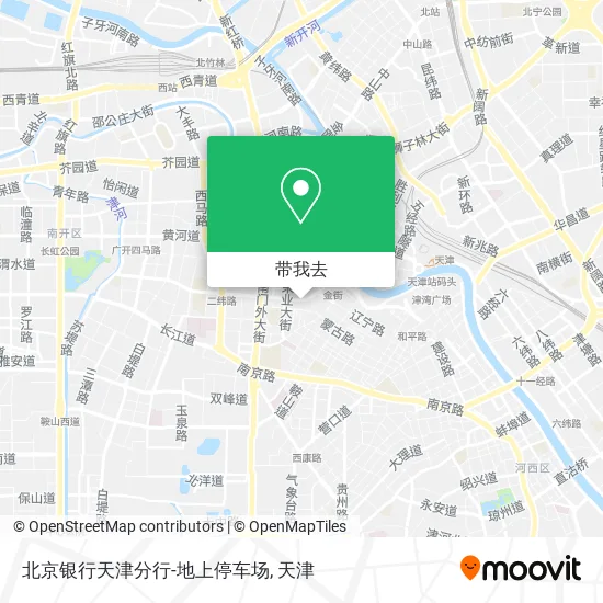 北京银行天津分行-地上停车场地图
