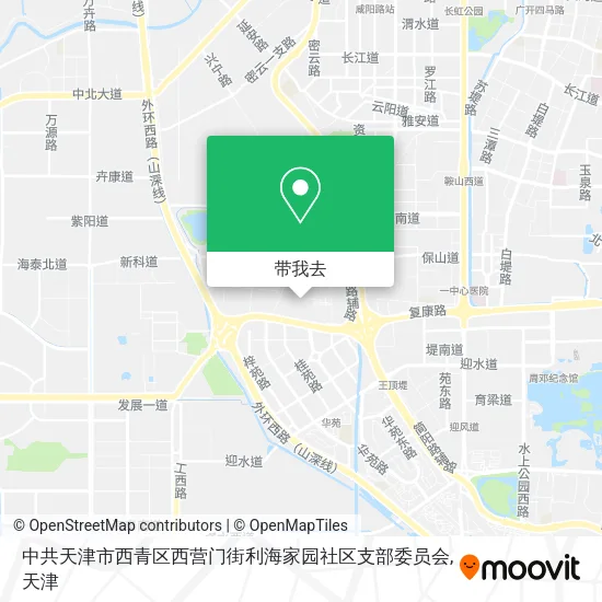 中共天津市西青区西营门街利海家园社区支部委员会地图