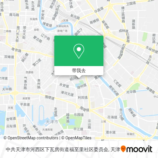 中共天津市河西区下瓦房街道福至里社区委员会地图