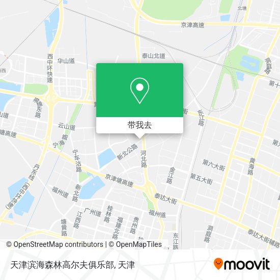 天津滨海森林高尔夫俱乐部地图