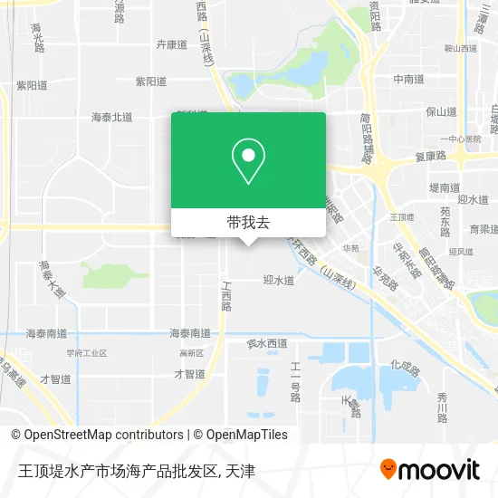 王顶堤水产市场海产品批发区地图