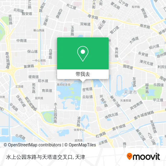 水上公园东路与天塔道交叉口地图