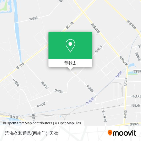 滨海久和通风(西南门)地图