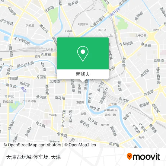 天津古玩城-停车场地图
