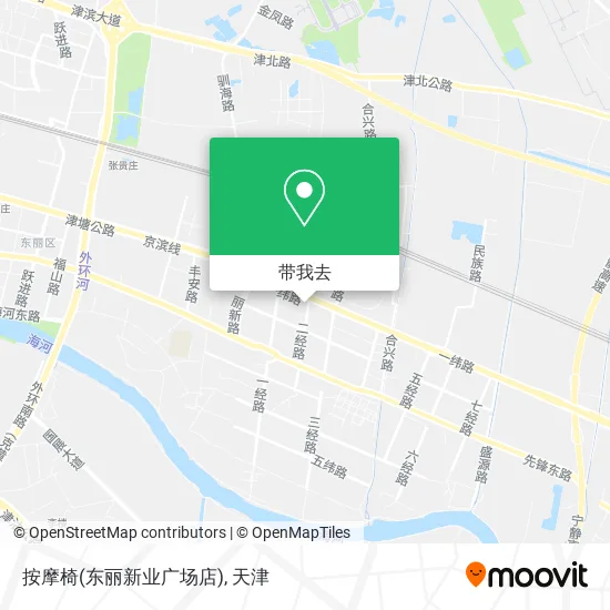 按摩椅(东丽新业广场店)地图