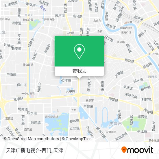 天津广播电视台-西门地图