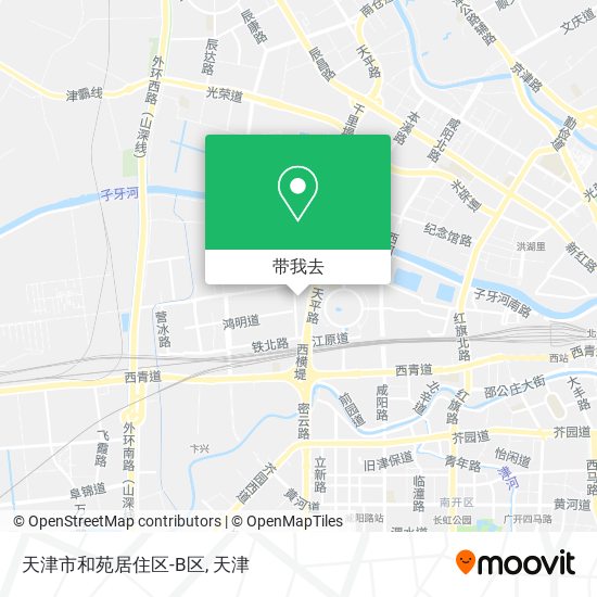 天津市和苑居住区-B区地图
