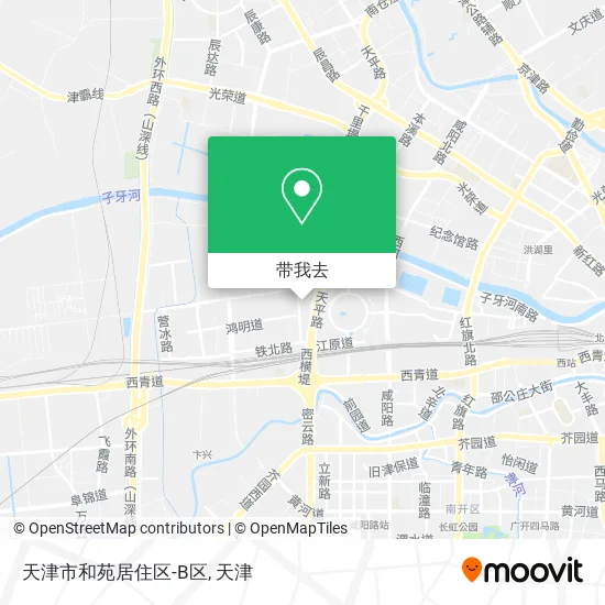天津市和苑居住区-B区地图