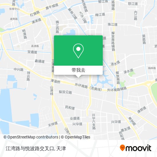 江湾路与悦波路交叉口地图