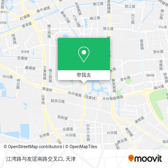 江湾路与友谊南路交叉口地图