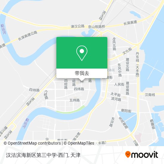 汉沽滨海新区第三中学-西门地图