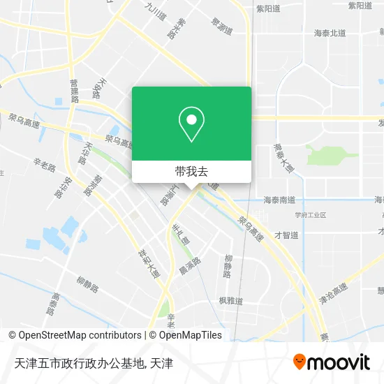 天津五市政行政办公基地地图