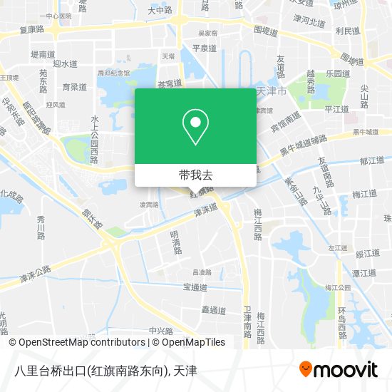 八里台桥出口(红旗南路东向)地图