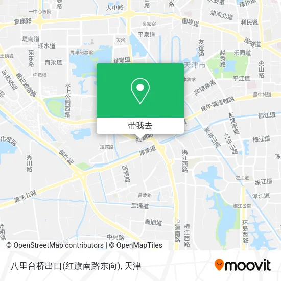 八里台桥出口(红旗南路东向)地图
