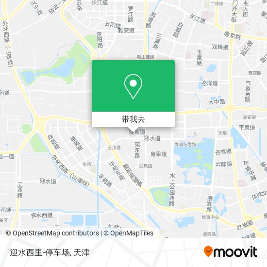 迎水西里-停车场地图