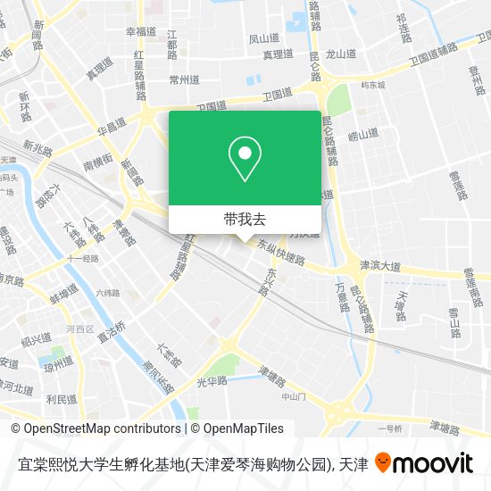 宜棠熙悦大学生孵化基地(天津爱琴海购物公园)地图