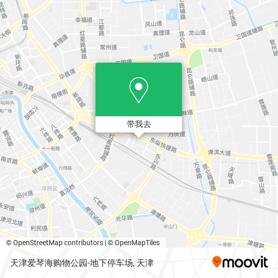 天津爱琴海购物公园-地下停车场地图