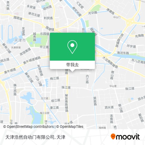 天津浩然自动门有限公司地图