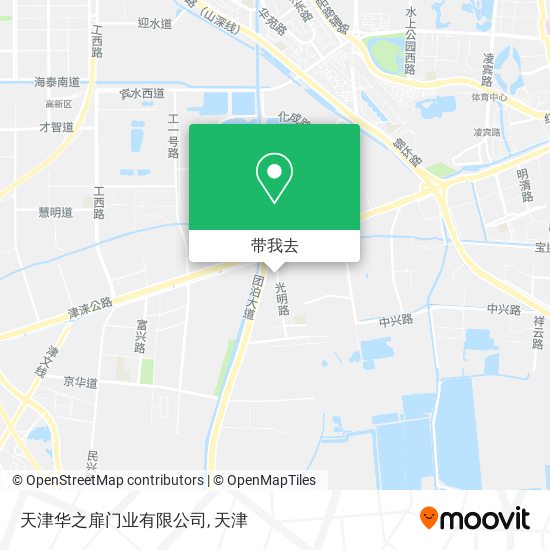 天津华之扉门业有限公司地图