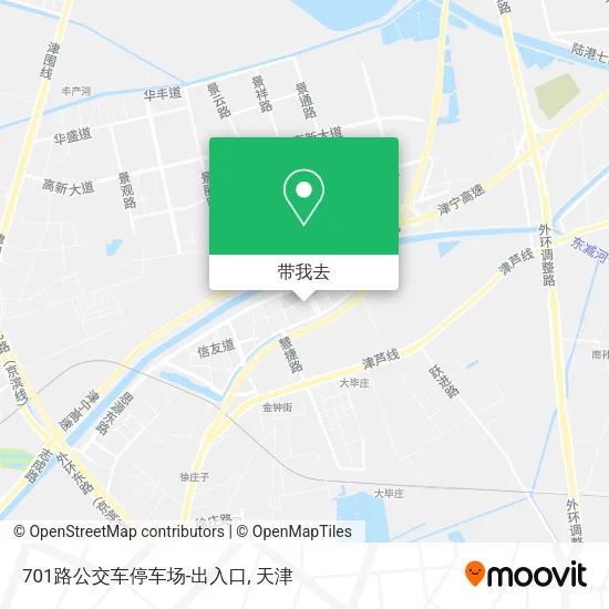 701路公交车停车场-出入口地图