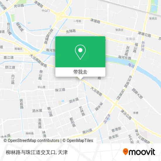 柳林路与珠江道交叉口地图