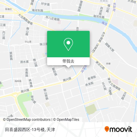 田喜盛园西区-13号楼地图