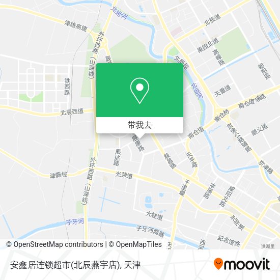 安鑫居连锁超市(北辰燕宇店)地图
