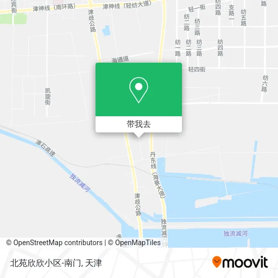 北苑欣欣小区-南门地图
