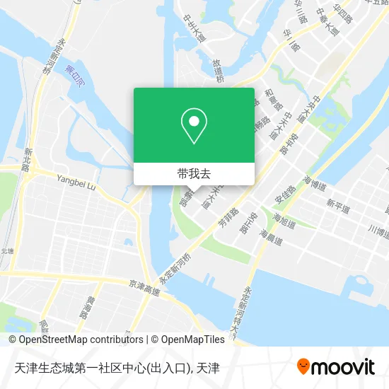 天津生态城第一社区中心(出入口)地图