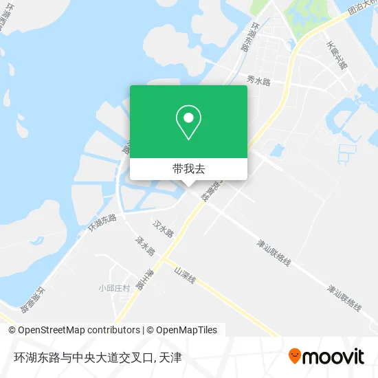 环湖东路与中央大道交叉口地图