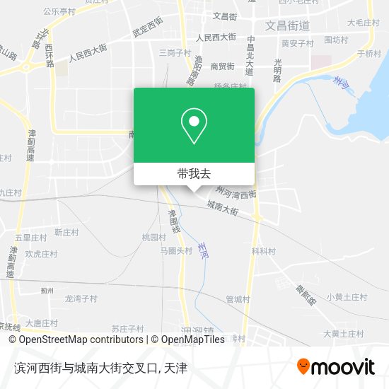 滨河西街与城南大街交叉口地图